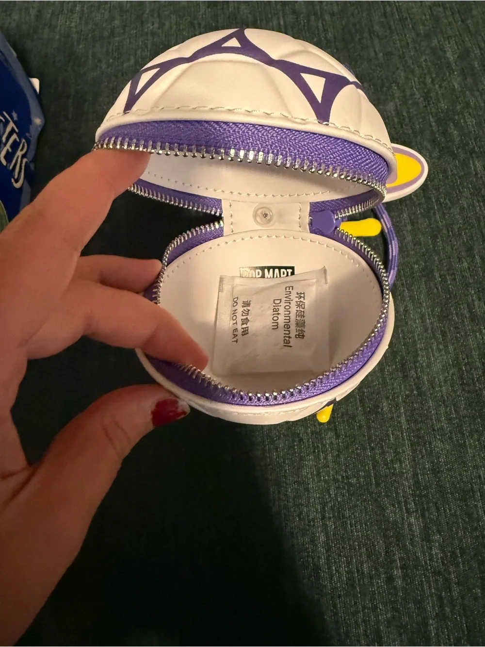 Purple Soccer Ball Keychain Toy - Kids Toys